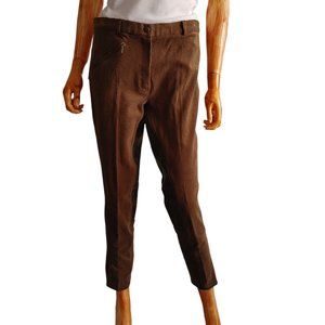 DOVER SADDLERY brown corduroy stretch full seat equestrian breeches nwt